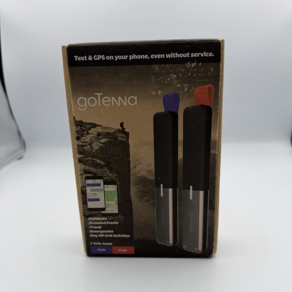 Brand New - goTenna Mesh Purple and Orange Set Off Grid Communication